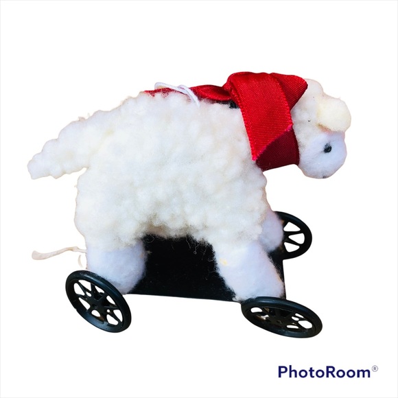 Vintage Hand crafted Felted and Wood Toy Animal Ornaments Bundle Elephant Zebra - Picture 3 of 10